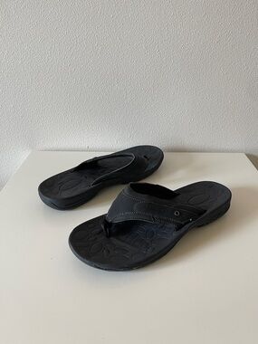 Rockport Black Men's Thong Sandals - Casual Flip Flops Size 11